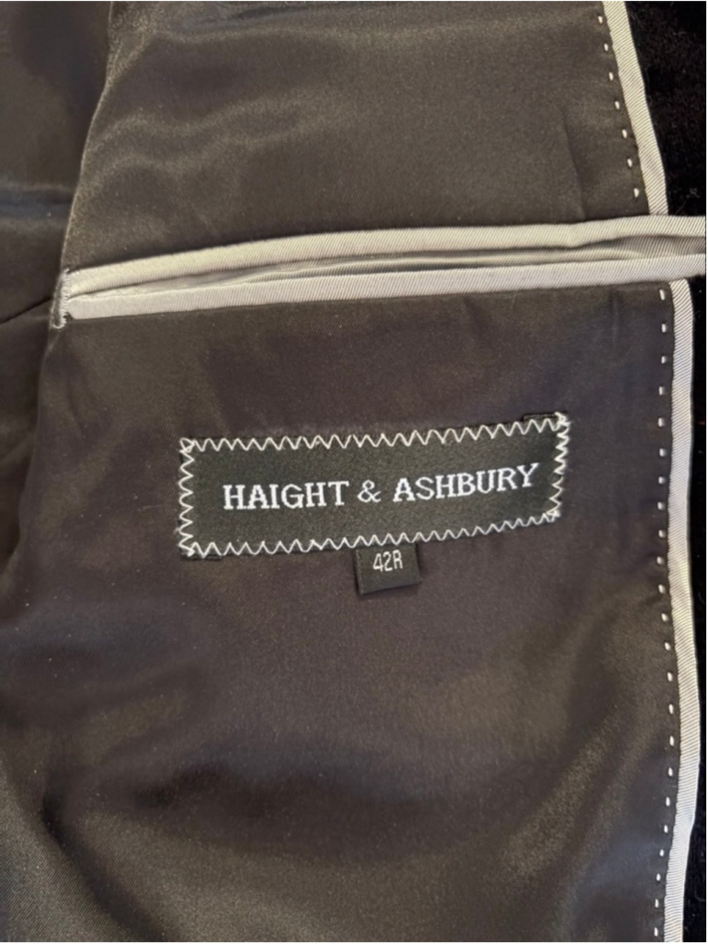 HAIGHT & ASHBURY Black Corduroy Sport Coat 42R - Picture 3 of 4